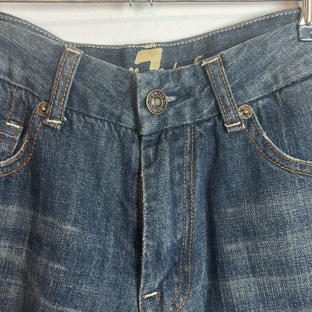 NWT 7FMK Denim Blue Women's Shorts - Picture 2 of 5